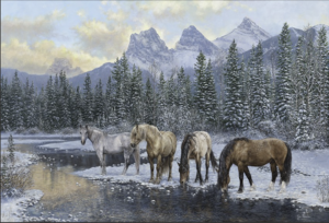 Winter's Reflection – Original Painting by Kim Penner